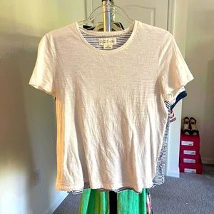 Kate Spade Broome Street mixed media top.